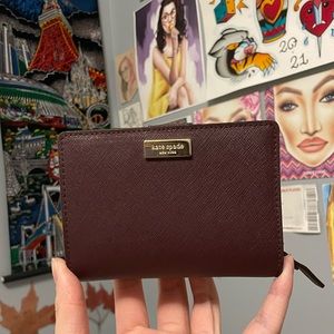 Kate spade burgundy wallet